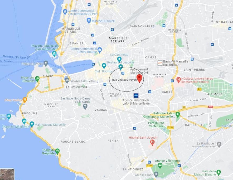 Apartament Super T2 Proche Du Cours Julien Marsylia Zewnętrze zdjęcie